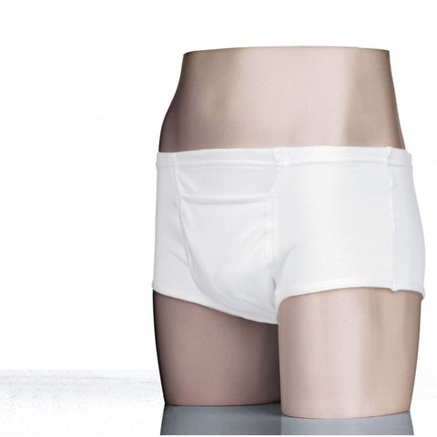 Kanga Pad & Pouch Pants For Men, White, Large