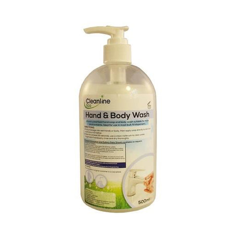 Cleanline Eco Hand & Body Wash, 500ml
