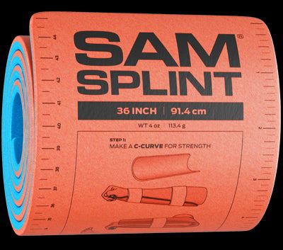 SAM Splint 36" Roll, Orange and Blue