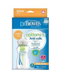 Dr Brown's Options Anti-Colic Bottles, Blue, 270ml, Pack of 2