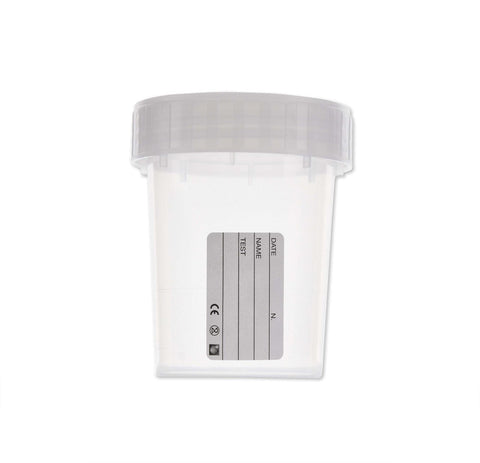 Nutwell Medical Polypropylene Sample Container 180ml with Screw Cap x 5