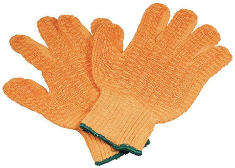 Cross-Grip PVC Coated Safety Gloves, Orange, Size 10