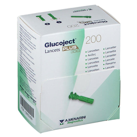 Glucoject Lancets Plus 33g, Pack of 200