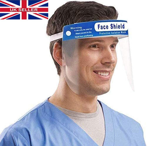 Clear Face Shield with Cushioned Headband, Pack of 2